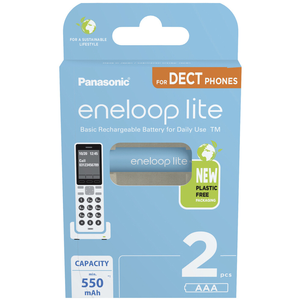 Eneloop Eneloop Lite Dect Hr03 Micro (aaa)-akku Nimh 550 1.2 V 2 St.
