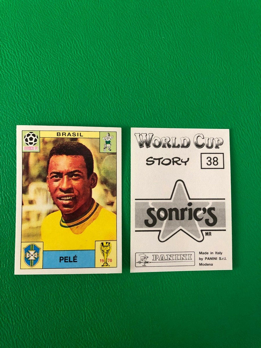 Pelé Star World Cup Mexico 1970 Brazil-italia 4-1 Rare Football Rookie