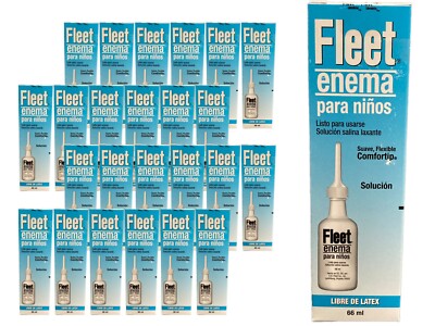 Fleet Enema for Children, Latex Free, 66 ml (2.23 fl oz), BB 07/2026, Case of 24