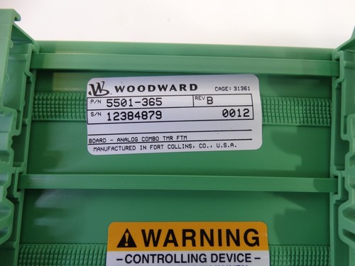 Woodward 5501-365 Analog Input/Output Module, For Parts/ Repair - Picture 8 of 9