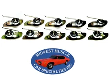 Ford 3/4"-1 1/2" Body Fender Door Quarter Trim Moulding Molding Clips Nuts 10p C