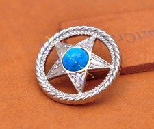 10X Rope Side Turquoise Texas Rodeo Star Leathercraft Western Saddles Conchos