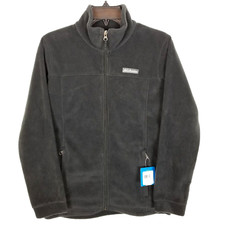 Columbia Youth Granita Mountain Fleece Full Zip Jacket Size L Gray