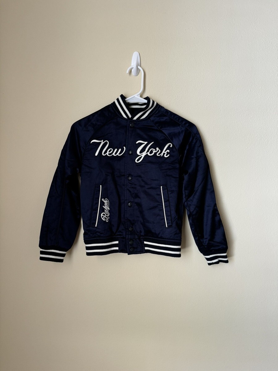 Polo Ralph Lauren New York Yankees Satin Varsity Jacket MLB Polo Ralph Lauren New York Yankees Satin Varsity Jacket MLB