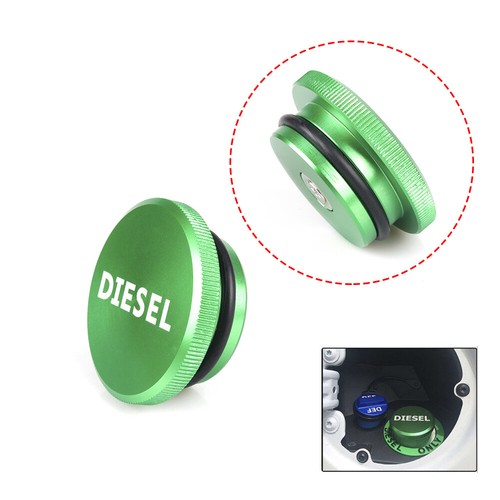 For Dodge Ram Diesel Billet Aluminum Fuel Cap Magnetic Green 2013-2017 - Picture 2 of 8