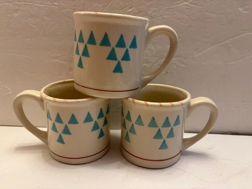 HARTSTONE Pottery SANTA FE Traditional, THREE  MUGS,  14oz