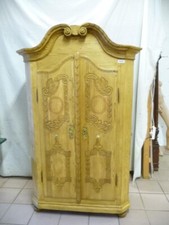 6659. Alter Barock Bauern Schrank Kleiderschrank Schrank Holz Original