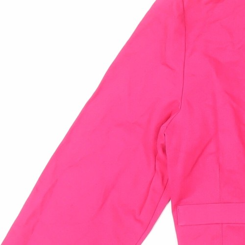 Charlotte Halton Womens Pink Jacket Blazer Size 14 Button - Picture 9 of 10