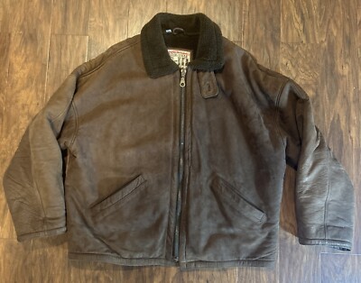 Vintage G III Leather Jacket Men’s Sz XL Brown Coat