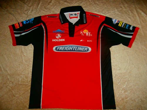 Polo Freightliner Racing Holden V8 Equipo Carrera Vestido POLO Talla 44 Grande - Imagen 2 de 4