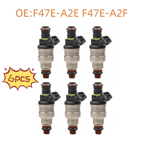 Fits For Ford 2.3 2.9 3.0 3.8 4.9 5.0L F47E-A2E Flow Matched Fuel injectors 6Pcs - Picture 4 of 10