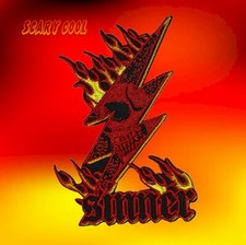 New Sinner Skull Flames Fire Skeleton Embroidered Biker Iron On Patch