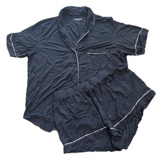 Victoria  s Secret Black Pajama Set Womens Large Sleepwear Shorts Top