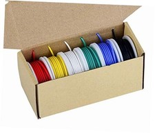 20awg Wire Flexible Stranded Wire,20 Gauge Wire 20 awg 6 colors each 23ft