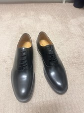 Valentino Garavani Men's Black Leather Oxford Dress Shoes RK 882 Size 42