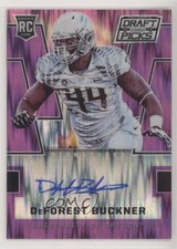 2016 Prizm Collegiate Draft Picks Purple Flash 42/99 DeForest Buckner Auto 2r7