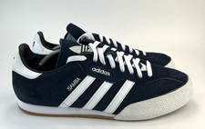 Adidas Originals Samba Super scarpe da ginnastica uomo blu bianco sneakers taglia UK 11