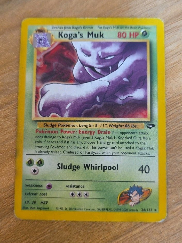 Koga's Muk Rare Gym Challenge 026/132 Pokémon Pokemon TCG 