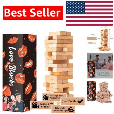 Lust Tower: 54 Flirty Stacking Blocks for Daring Adult Game Nights