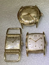 23j Bulova Wristwatch 21j Lord Elgin Driver 21j Lord Elgin Rectangle Lot 3 ct.