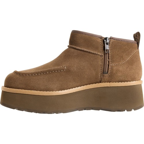Botas UGG Australia CityFunc para mujer plataforma botín gamuza marrón cremallera lateral - Imagen 2 de 6