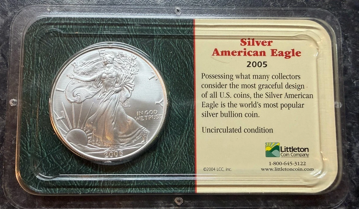 American Eagle 1 oz Precious Metal Content per Unit 2005 Silver