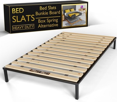 Wooden Full Bed Slats for Support Under Mattress   Replacement Wood Slats for