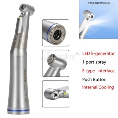 Dental Blaues Winkelstück 1:1 mit Licht Fiber Optic Contra Angle Handstück KaV