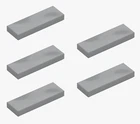 5 New LEGO Medium Stone Grey 1x3 Tile plate gray flat smooth 4558169 63864 floor