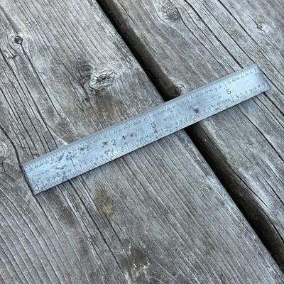 Vintage Moore & Wright No 422A Small 6'' Engineers Ruler - Machinist England