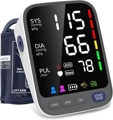 WAJ Medical Blood Pressure Monitors, Upper Arm Large Cuff Blood Pressure Machine