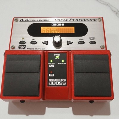 BOSS VE-20 Vocal Processor Multi-Effects Pedal Harmony Pitch Correction Looping