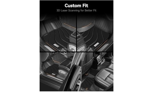 3W Floor Mats & Cargo Liner for Porsche Macan 2014-2025 All Weather Custom Fit - Picture 4 of 15