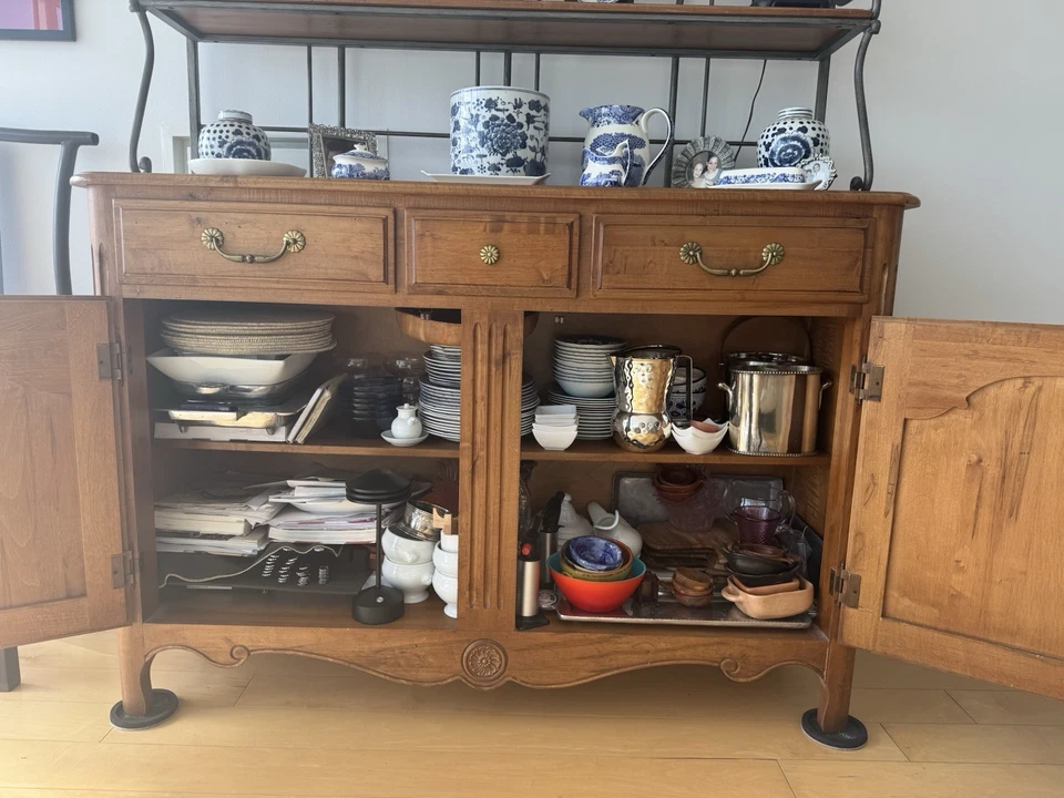 Aparador de arce Ethan Allen Legacy Russet Baker's Rack Foto 4 de 4