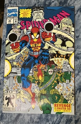 Spider-Man #20 Erik Larsen Cover Sinister Six Marvel Comics March 1992