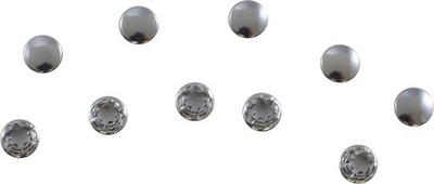 DS Allen-Head Bolt End Plugs 1/4'' Chrome 10-Pack