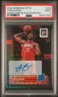 Tari Eason 2022-23 Panini Optic #203 Rated Rookie Auto Black Pandora /25 PSA 9