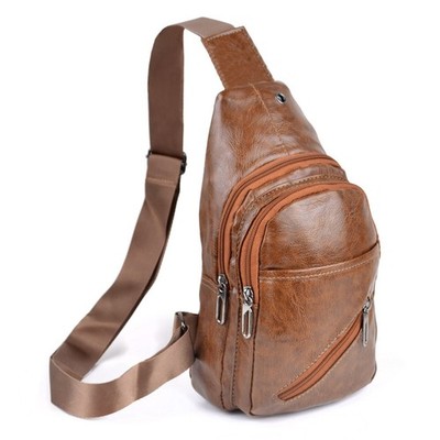 WESTEND Crossbody bag Fanny Pack PU Leather Travel Satchel Backpack Zipper