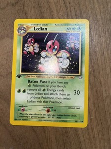 Pokemon Cards: Neo Genesis 1st Edition Uncommon: Ledian 39/111 Mint/NM