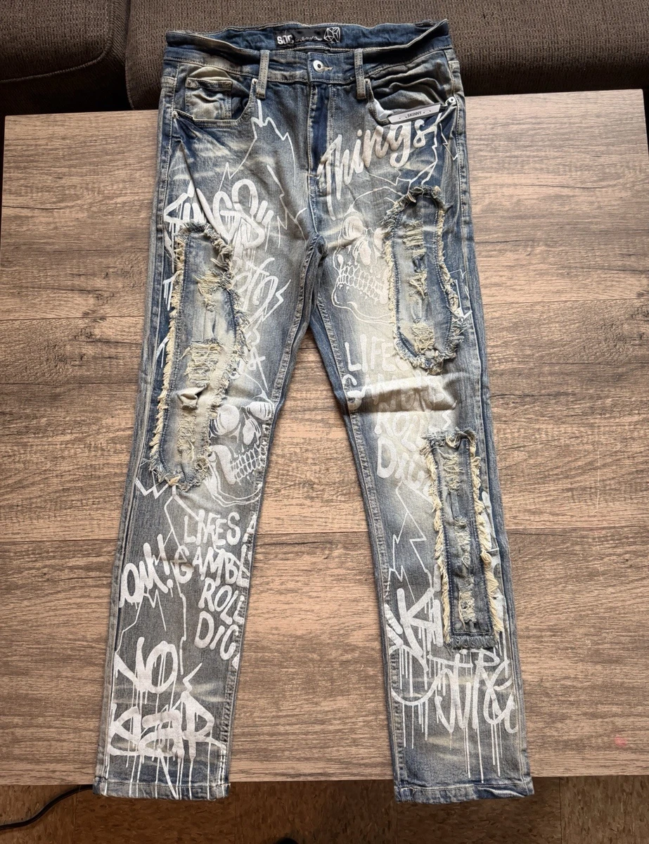 Skull Jeans for Men for sale | eBay