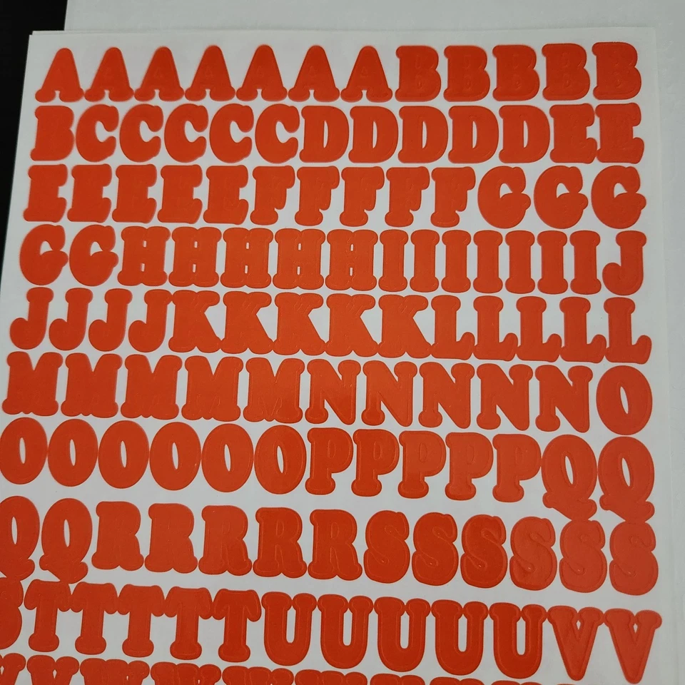 Unbranded Colorful Alphabet & Number Sticker Set 9 Colors Scrapbooking Crafting - Image 4 of 4