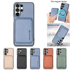 For Samsung Galaxy S26 S25 S24 S23 Magnetic 2 in 1 Removable Card Holder Case