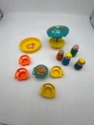 Vintage Fisher Price Little People Patio Set- Swimming Pool, Umbrella Table BBQ