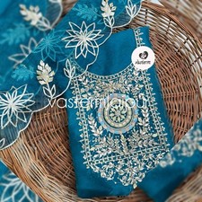 Handmade Gotta Patti Salwar Kameez Punjabi Suits Women Indian Suit Kurta Dupatta