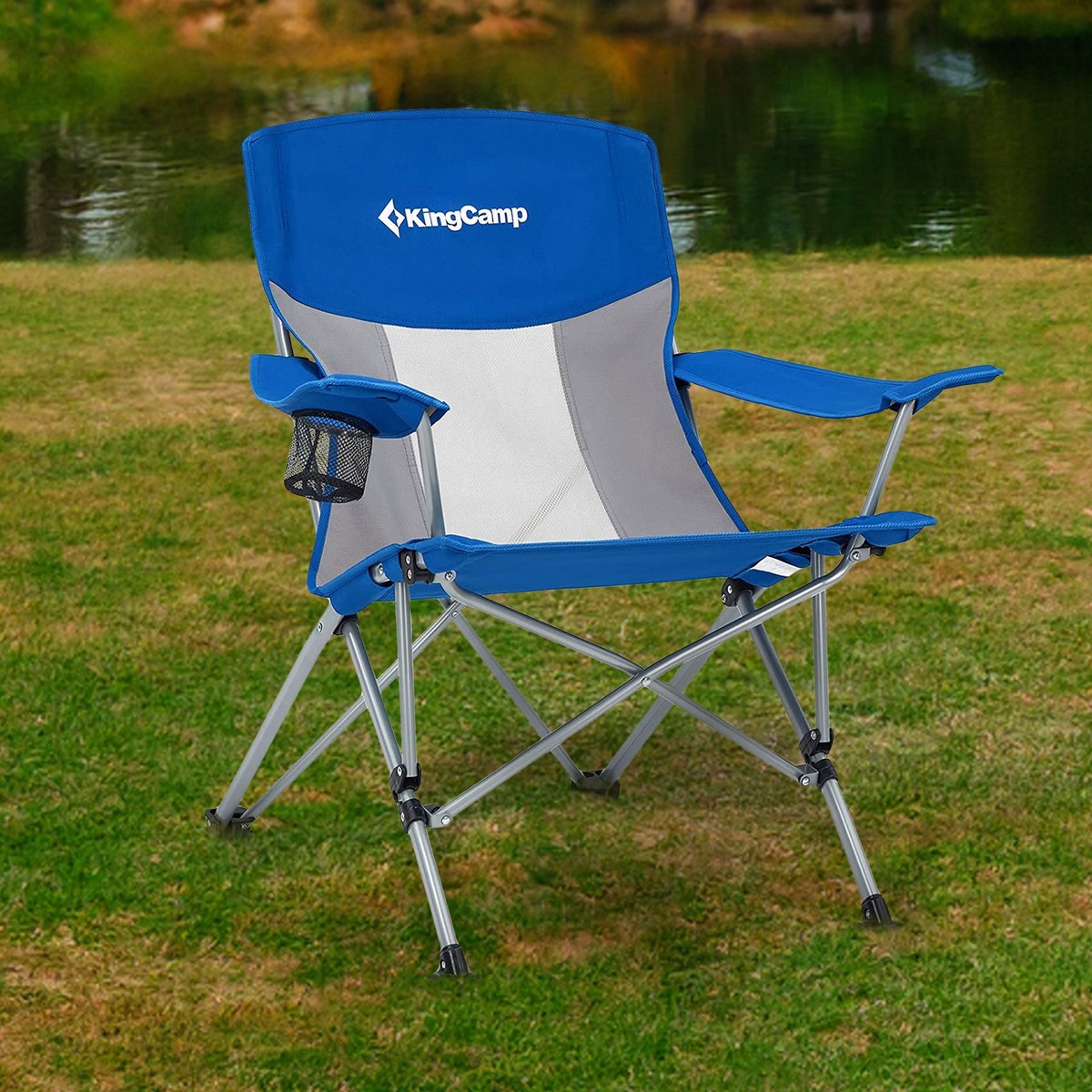 KingCamp Mesh Oversized Outdoor Camping Lounge Chair with