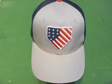 Homeplate USA Flag Adjustable Snapback Mesh Baseball Hat/Cap