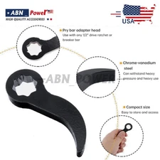 1/2"Crowbar Openend Wrench Pry Bar Wrench Adaptor Head Half Shaft Removal Tool