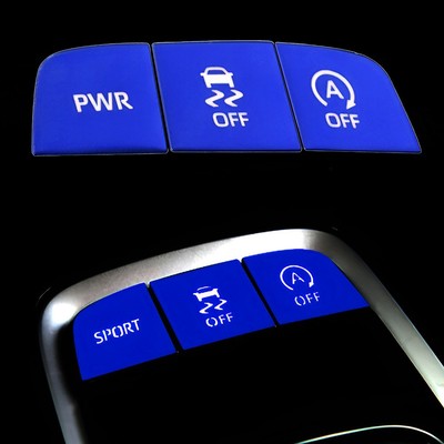 PWR & VSC Off & Auto Start off knopf Abdeckung Fit für Toyota Corolla 2019-2023