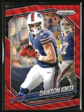 2025 Panini Prizm #65 Dawson Knox Red Wave #/149