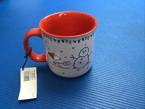 Snoopy Peanuts / Kaffeetasse Tasse Coffee Mug Cup groß Keramik weiß rot NEU USA